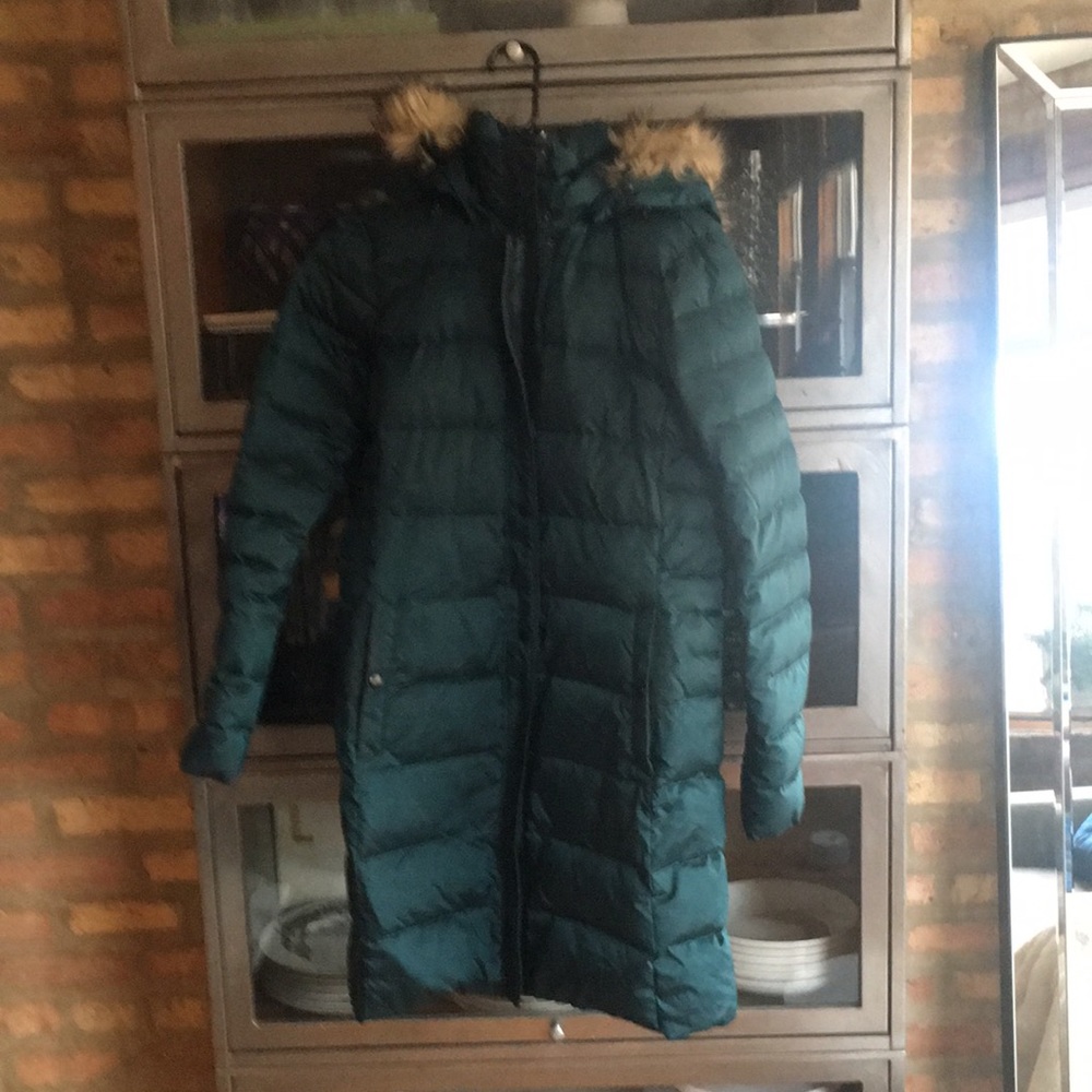 Lands End green parka